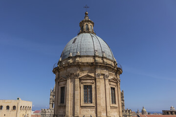 Obraz premium Roof of the Palermo Cathedral Santa Vergine Maria Assunta. Palermo, Sicily, Italy.