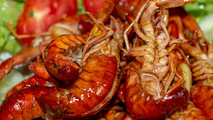 Honey grilled lobster / freshwater crayfish
