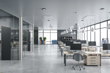 Interior of contemporary office with no people.