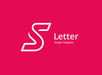 Letter S or number 5 logo icon design template elements - obrazy, fototapety, plakaty