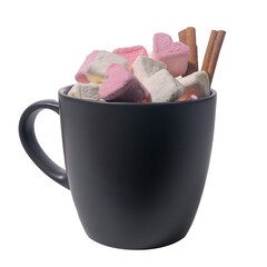 Sweet heart shape of marshmallow