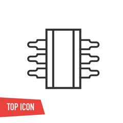 CPU. Flat vector web icon