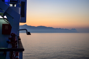 Arriving to Anafi in the morning