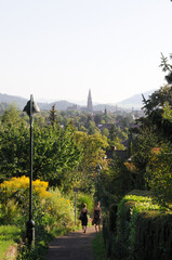 Naklejka premium Walk through the green city of Freiburg im Breisgau in the Black Forest - Gruene Stadt Freiburg