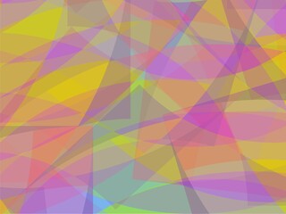 Beautiful of Colorful Art Yellow, Pink, Purple, Blue, Green, Abstract Modern Shape. Image for Background or Wallpaper