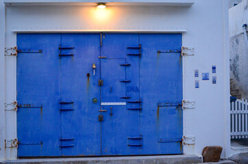 A blue door near Anafi's port