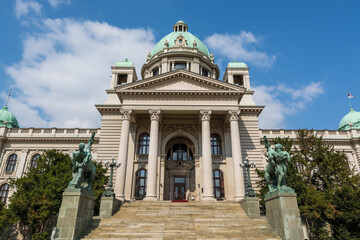 Parliament of Serbia in Belgrade, or National Assembly of Serbia