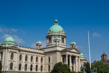 Parliament of Serbia in Belgrade, or National Assembly of Serbia