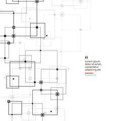 Digital geometric abstraction with lines and dots