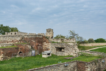 Fototapeta na wymiar Kalemegdan fortress in Belgrade,the most popular tourism destination in Serbia