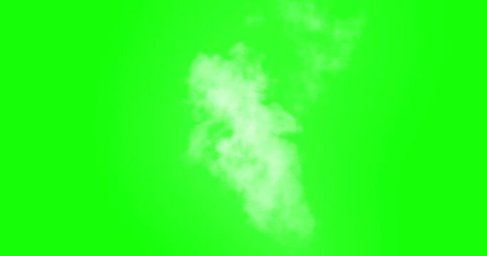 Column of White Smoke Rises Up. Alpha Channel. White vapor or smoke slowly rises upwards gradually dissolving. Excellent for simulating smoking pipes. For example, geysers, steam locomotives or steame