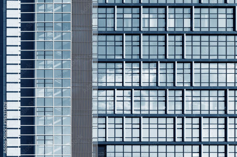 Poster exterior of modern architecture. building abstract background