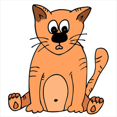 Cute and spotted dog. Vector