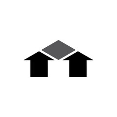 house black logo icon arrow symbol design