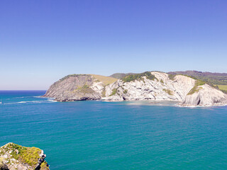 landscape in the coast in the noth of spain