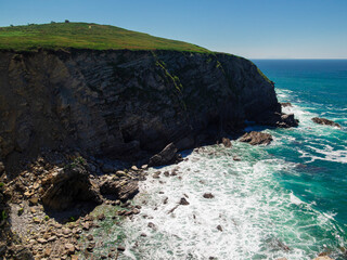 landscape in the coast in the noth of spain