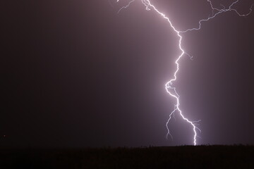 lightning in the night
