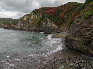 landscape in the coast in the noth of spain