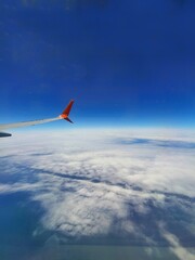 Fototapeta na wymiar airplane sky view
