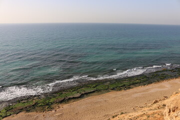 sea horizon of the Mediterranean sea, the Israel Netanya