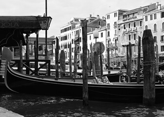 Die Gondeln von Venedig