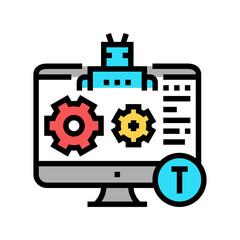 automatical repair incident color icon vector. automatical repair incident sign. isolated symbol illustration