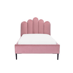 Velvet Pink junior sleeping bed for girls white background