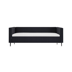 Isolated black couch bed for teen