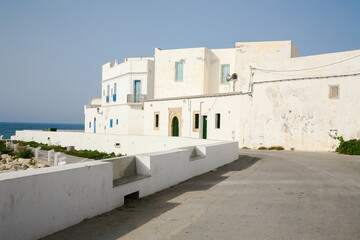 white house in oia island Tunisia