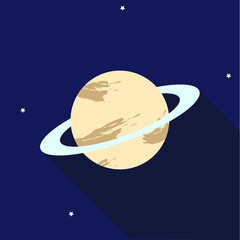 Planet in space icon/design