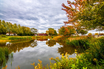 Prairie Lakes Park in Des Plaines Town of Illinois