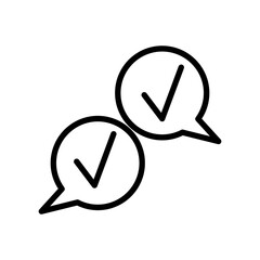 Outline Icon of Approve. Elements For Mobile Concept And Web Apps. Thin Line Vector Icons For Website Design And Development, App Development. Premium Quality