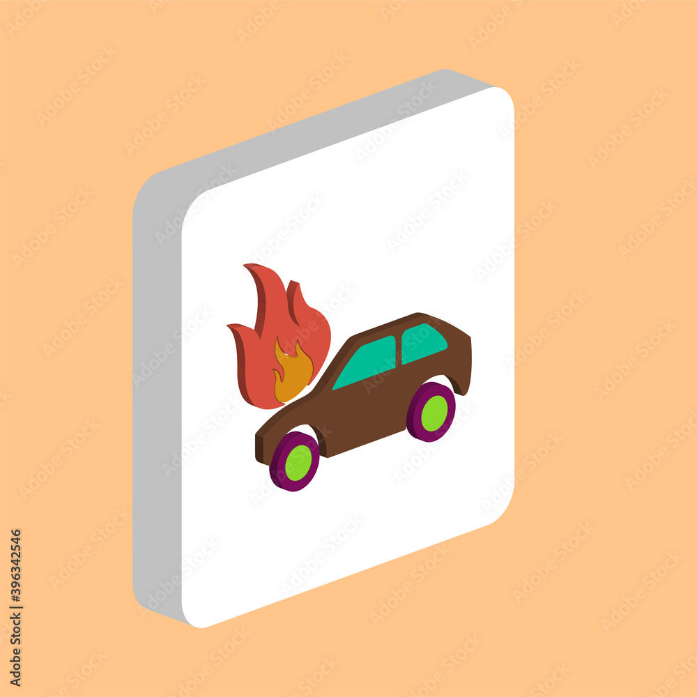 Poster insurance simple vector icon. illustration symbol design template for web mobile ui element. perfect