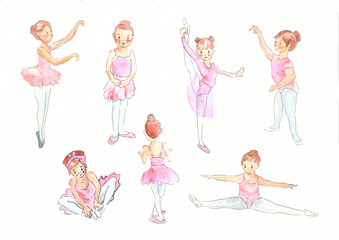 set of dancing girls