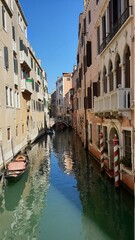 Fototapeta na wymiar Urban scene in Venice Italy