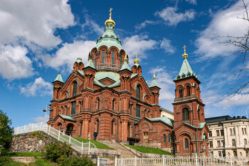 Fototapeta na wymiar Orthodoxe Uspenski-Kathedrale in Helsinki
