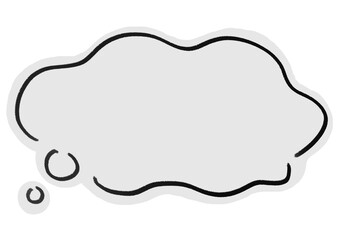 手書きの吹き出し　枠　フレーム
