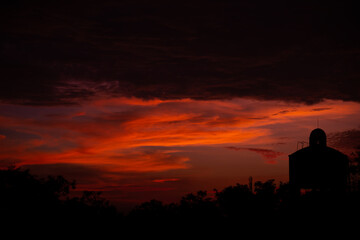Beautiful clouds edited in lightroom with different color style