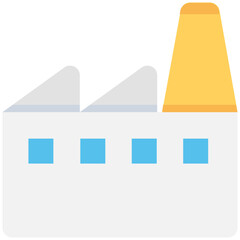 
Factory Flat Vector Icon

