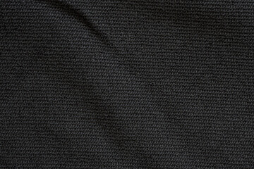 Black fabric texure pattern background