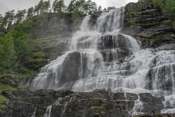 Obraz premium Tvindefossen, Voss, Vestland, Norway.