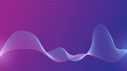 abstract futuristic wavy line on gradient colorful background. can be used for banners, flyers, brochure, booklet layout Template  for website and Landing Page. vector illustration. Modern tech design