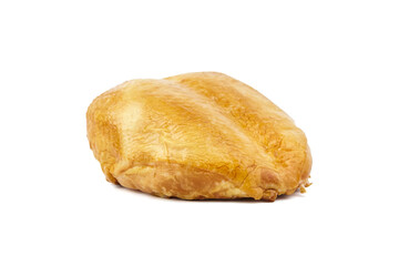 smoked chicken breast isolated on white