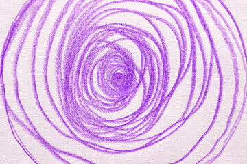 abstract purple crayon background hand painting