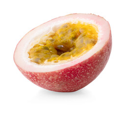 passionfruit maracuya isolated on white background