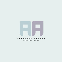 Aesthetic Initial Letter A Monogram Vector Logo Design