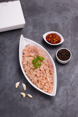 Raw chicken mince or Kheema