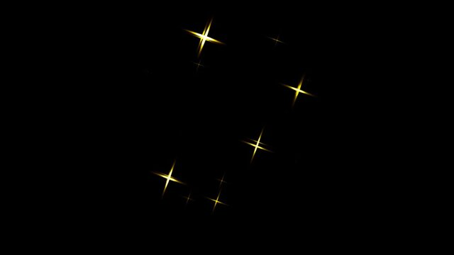 Particle Effect Bling Gold Color. Overlay on top footage. Easy to use. Loop