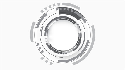 Grey white Abstract technology background,Hi tech digital connect, communication, high technology concept, science, technology background © Nirut