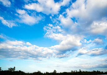 blue sky and clouds